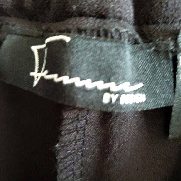 Femme by Design Black Baggy Dress Cargo Trousers Silver Ankle Snap Women S-L NWT - Picture 9 of 11